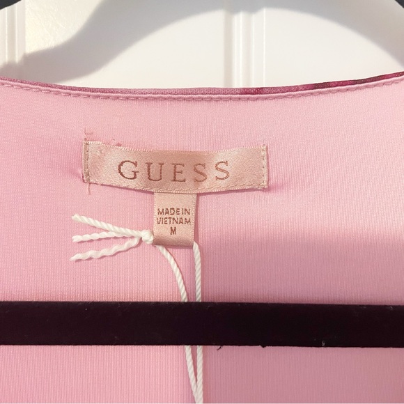 Guess Luisa Bodysuit Tiger Print Pink Size Medium - Picture 6 of 12